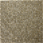 Mini Hexagon Gold Aluminum Mosaic | Gemini Tile and Marble