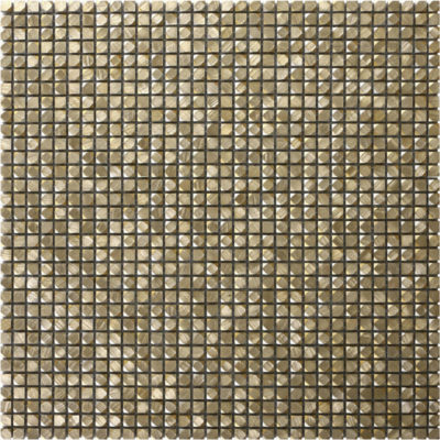 Mini Hexagon Gold Aluminum Mosaic