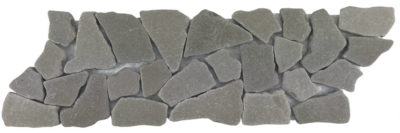 Mini Opus Grey Reconstituted Stone Border Interlocking Mosaic