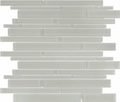 Mist Random Strip Mosaic | Gemini Tile and Marble