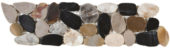 Mix Sliced Polished Pebble Interlocking Border | Gemini Tile and Marble