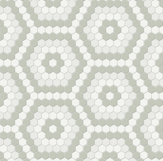 Morning Blend Matte Hexagon Pattern Mosaic