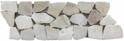 Onyx White Opus Mosaic Interlocking Border