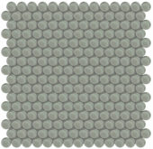 Smoke Penny Round Mosaic | Gemini Tile and Marble