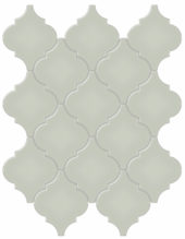 Soft Sage Glossy Arabesque Mosaic | Gemini Tile and Marble