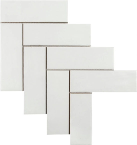 Step Up Mosaic Matte Pearl | Gemini Tile and Marble