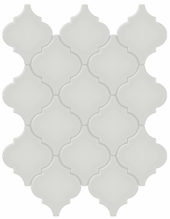 Warm Grey Glossy Arabesque Mosaic | Gemini Tile and Marble