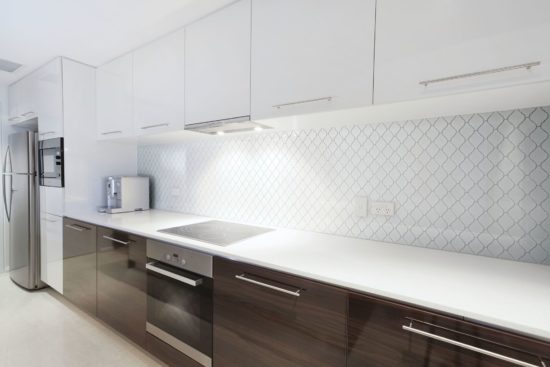 White Glossy Arabesque Mosaic | Gemini Tile and Marble