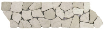 White Opus Mosaic Interlocking Border