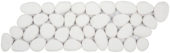 White Reconstituted Pebble Mosaic Interlocking Border | Gemini Tile and Marble