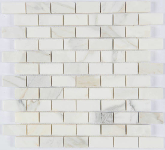 1X2 Polished Calacatta Mosaic | Gemini Tile and Marble