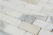 1X2 Polished Calacatta Mosaic | Gemini Tile and Marble