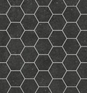 3" Hexagon Black Mosaic | Gemini Tile and Marble