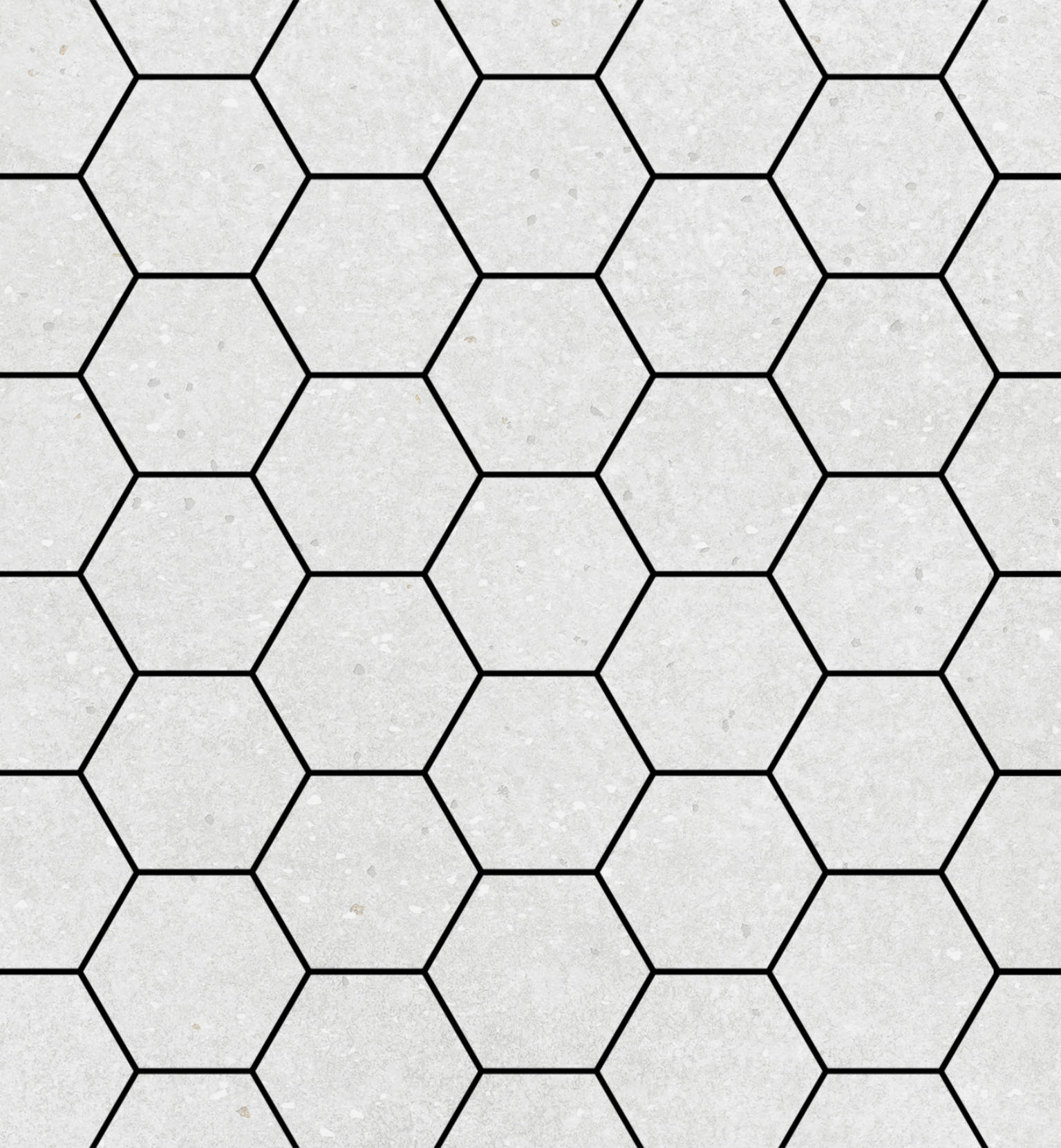 Ashland 3" Hexagon Cream Mosaic