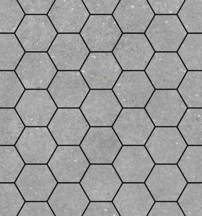 Ashland 3″ Hexagon Grey Mosaic