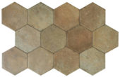 Alma 5.5X6.3” Terra Hexagon | Gemini Tile and Marble