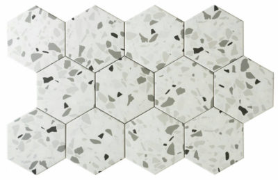 Altea 5.5X6.3” White Hexagon