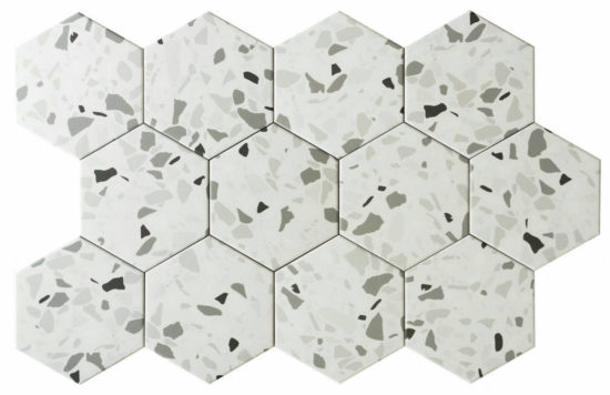 Altea 5.5X6.3” White Hexagon | Gemini Tile and Marble