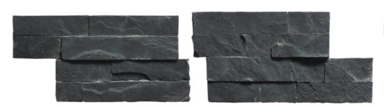 Black Slate Angle 2 Piece Set Wall Cladding