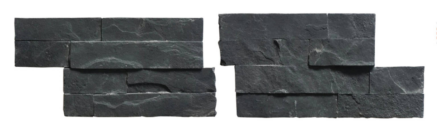 Black Slate Angle 2 Piece Set Wall Cladding | Gemini Tile and Marble