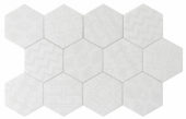 Form 5.5X6.3” White Decor Hexagon | Gemini Tile and Marble