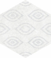 Form 5.5X6.3” White Decor Hexagon | Gemini Tile and Marble