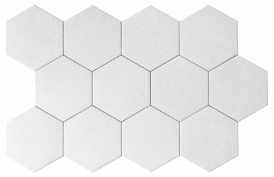 Form 5.5X6.3” White Hexagon