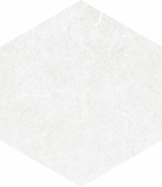 Form 5.5X6.3” White Hexagon | Gemini Tile and Marble