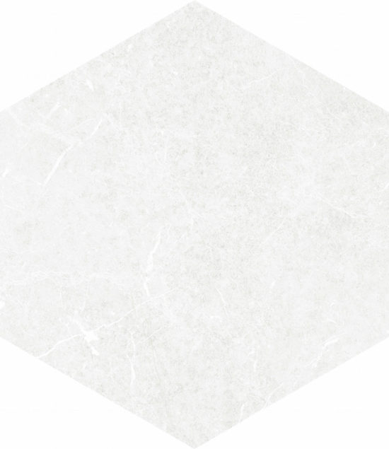 Form 5.5X6.3” White Hexagon | Gemini Tile and Marble