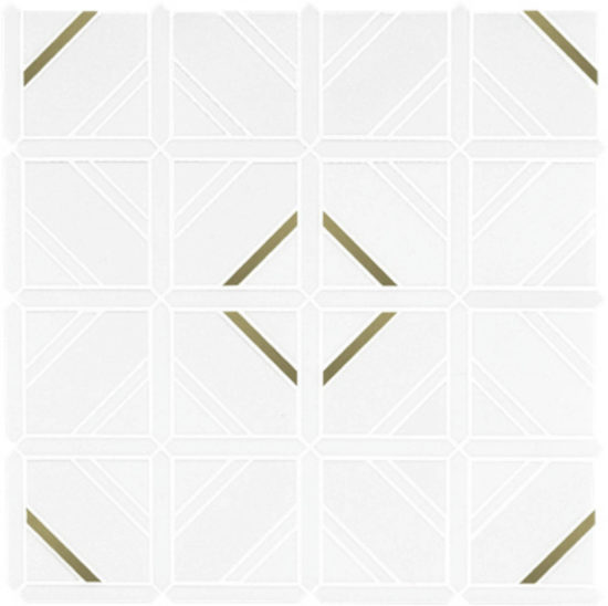 Golden Halo Mosaic | Gemini Tile and Marble