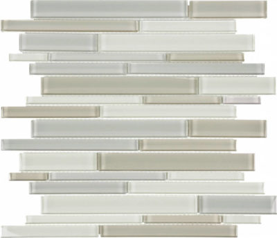 Natural Blend Random Strip Mosaic