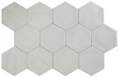 Ronda 5.5X6.3” Pearl Hexagon | Gemini Tile and Marble