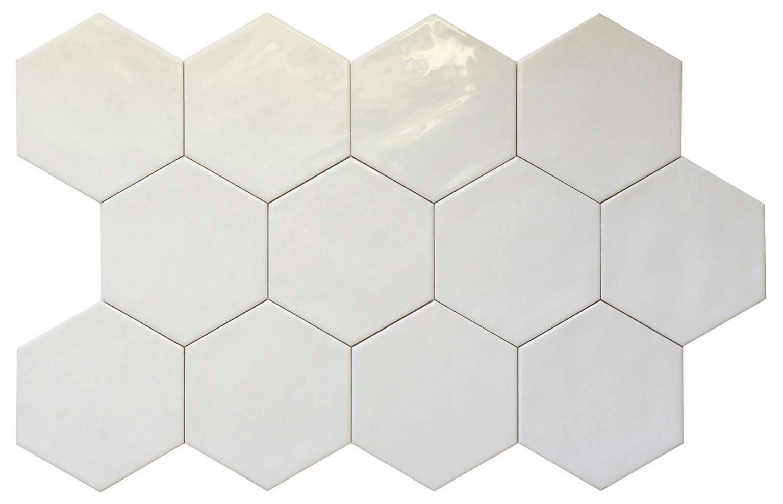 Ronda 5.5X6.3” White Hexagon | Gemini Tile and Marble