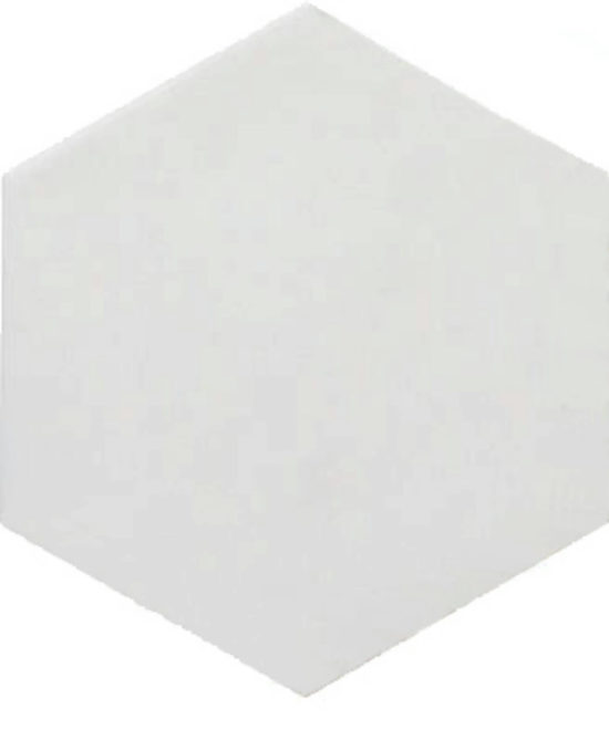 Ronda 5.5X6.3” White Hexagon | Gemini Tile and Marble