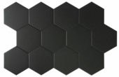 Vida 5.5X6.3” Black Hexagon | Gemini Tile and Marble