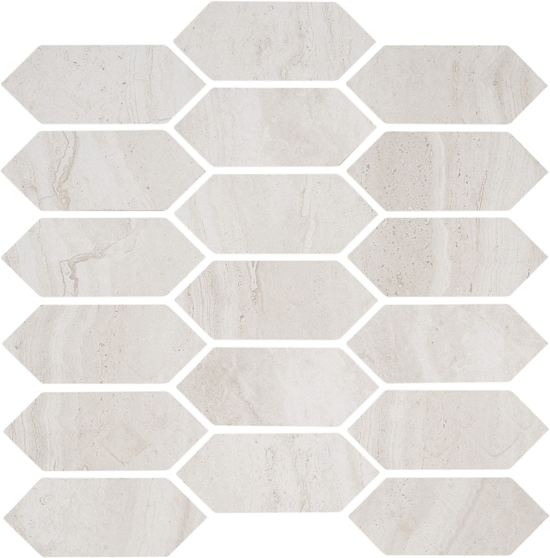 Soul Ivory Picket Mosaic | Gemini Tile and Marble