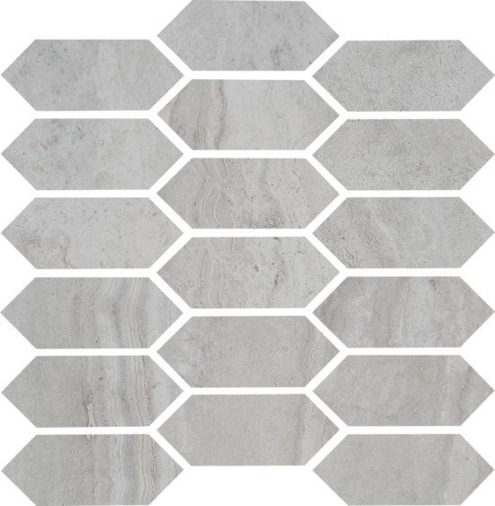 Spirit Silver Picket Mosaic | Gemini Tile and Marble