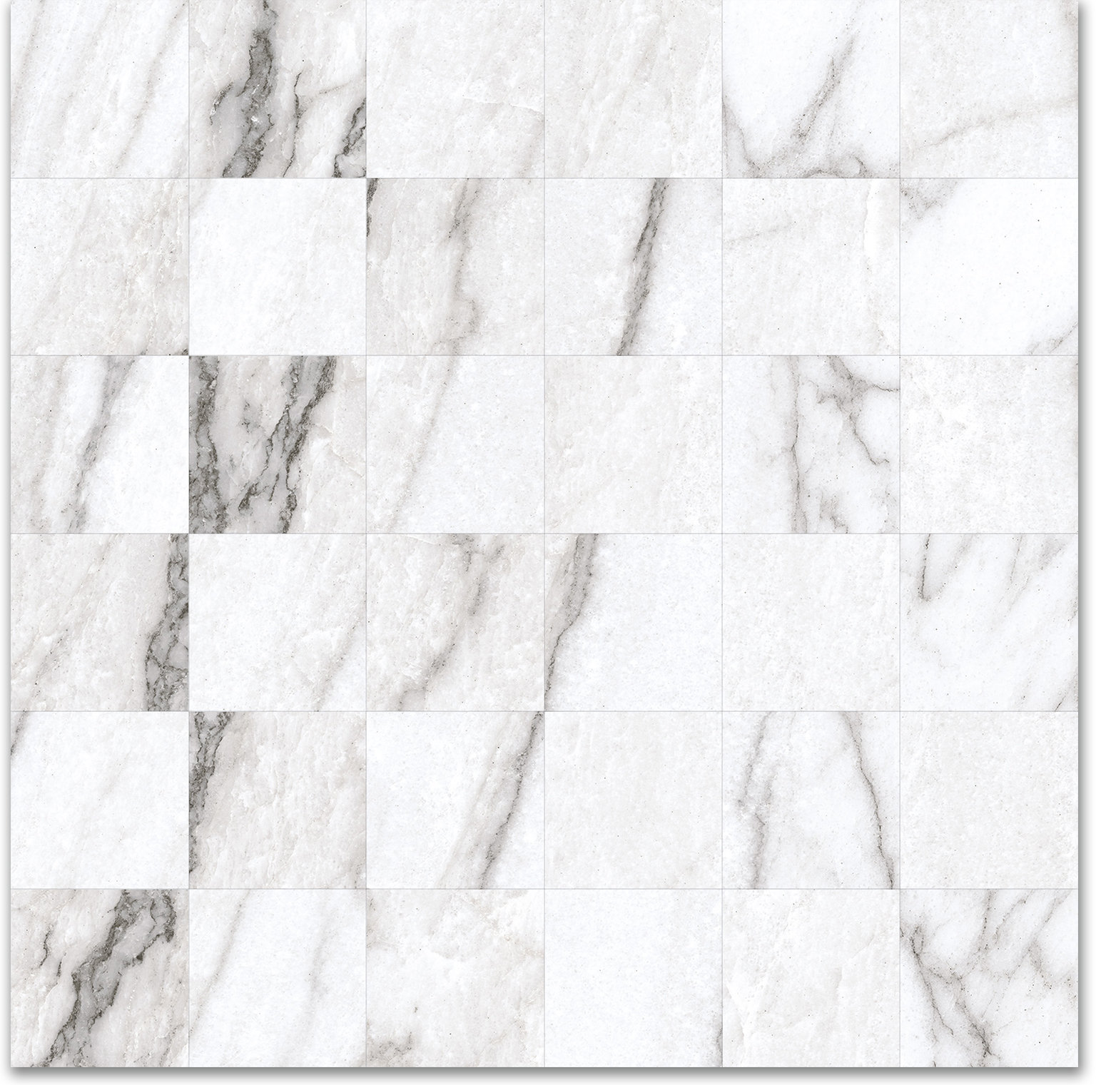 2X2 Mosaic-Matte Glamour White | Gemini Tile and Marble