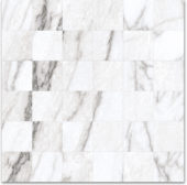 2X2 Mosaic-Polished Glamour White | Gemini Tile and Marble