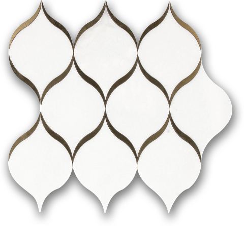 Gilded Lantern Mosaic | Gemini Tile and Marble