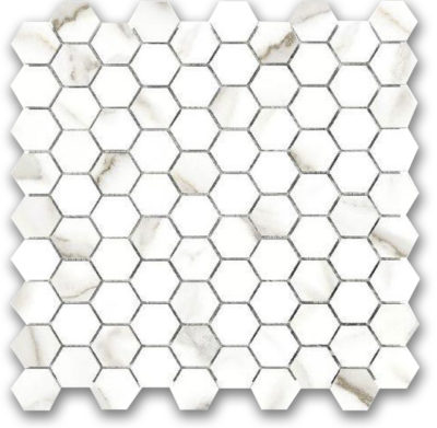 Polished 1″ Adoration Hex Mosaic