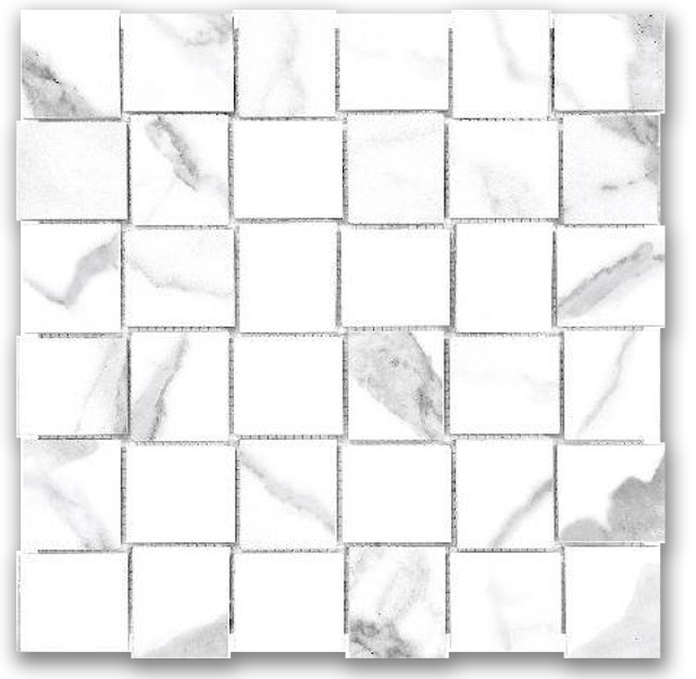 Polished 2X2 Love Basketweave Mosaic | Gemini Tile and Marble