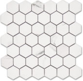 Treasure Statuario 2x2 Polished Hexagon Mosaic | Gemini Tile and Marble