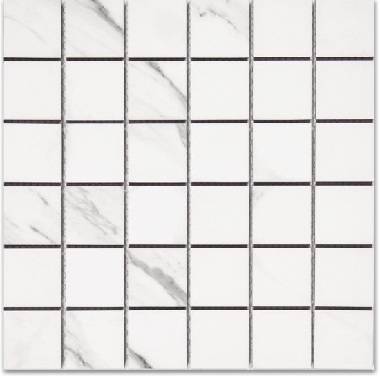 Treasure Statuario 2x2 Polished Mosaic | Gemini Tile and Marble