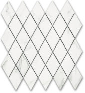 Treasure Statuario Polished Diamond Mosaic | Gemini Tile and Marble