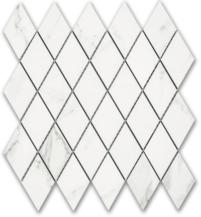 Treasure Statuario Polished Diamond Mosaic