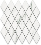 Treasure Statuario Polished Diamond Mosaic | Gemini Tile and Marble