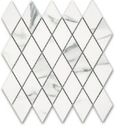 Treasure Statuario Polished Diamond Mosaic | Gemini Tile and Marble