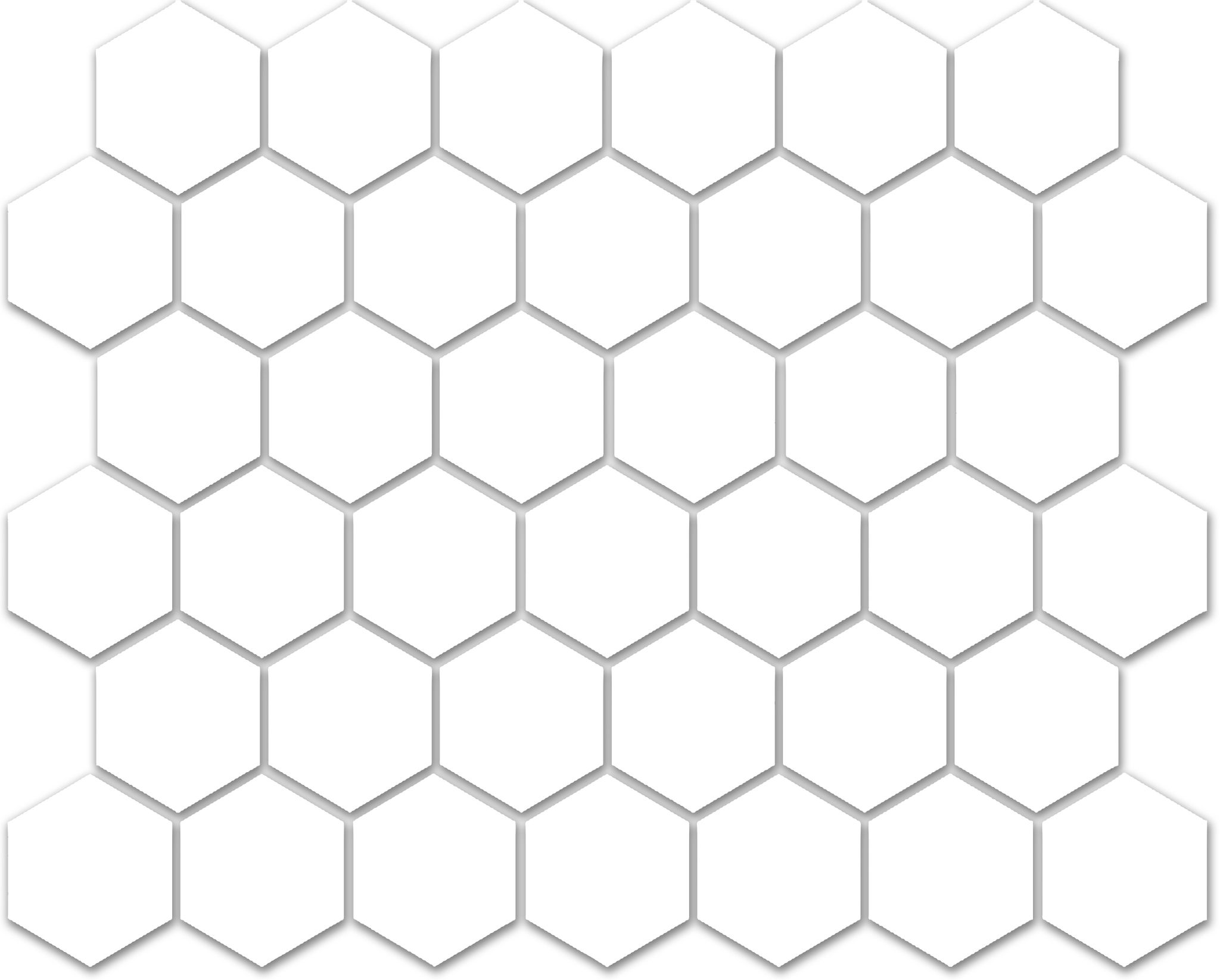 Treasure Ultimate Dolomite 2x2 Carved Hexagon Mosaic | Gemini Tile and Marble