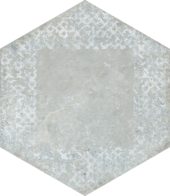 Alma 5.5X6.3 Grey Decor Hexagon | Gemini Tile and Marble